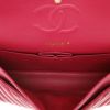 Chanel  Timeless Classic handbag  in fushia pink chevron quilted leather - Detail D3 thumbnail