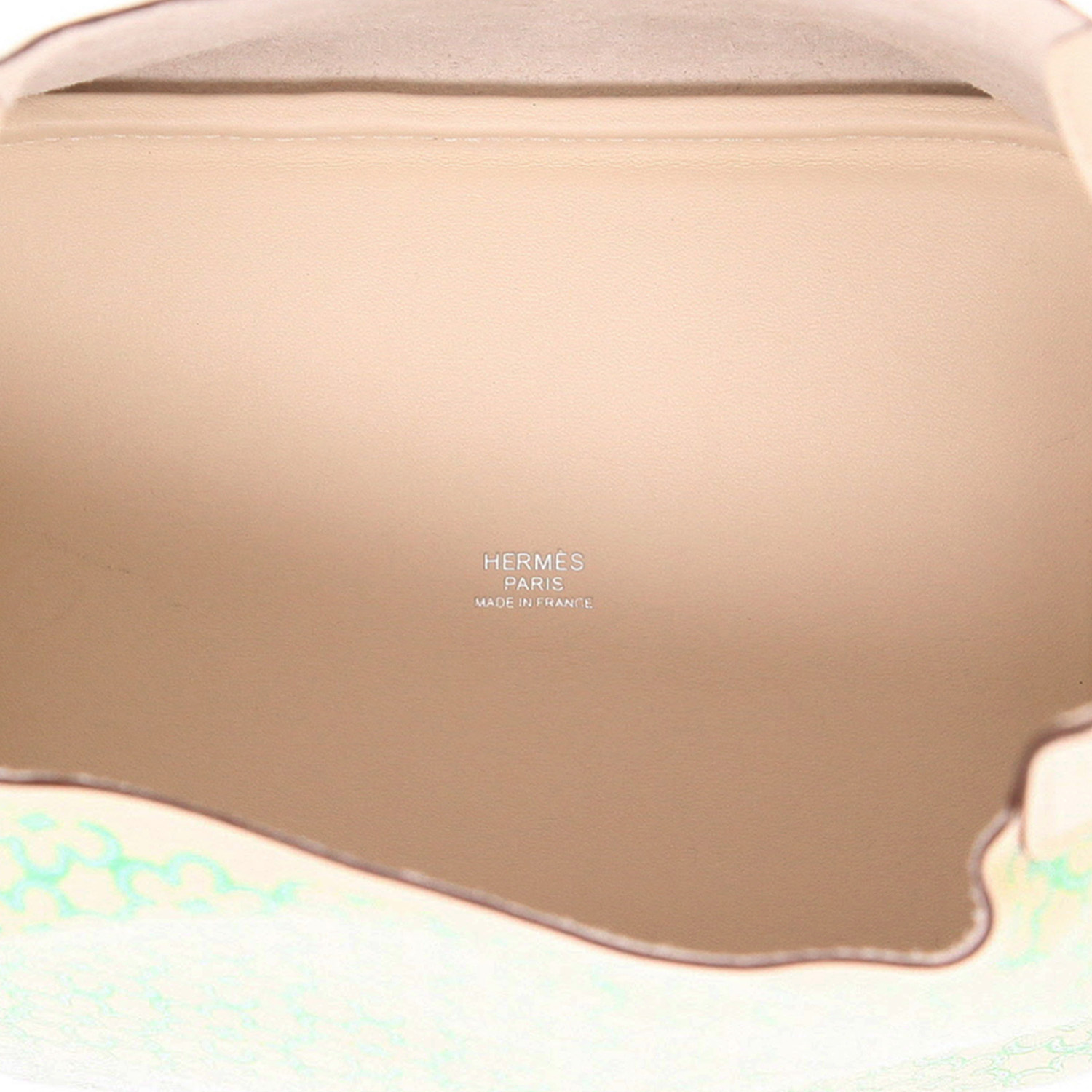 Sac à main Hermès  Picotin Lock Lucky Daisy en cuir Swift Nata et vert - Detail D3