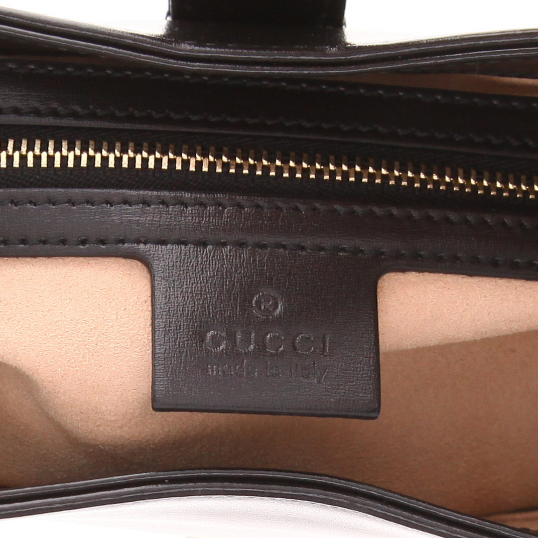 Gucci  Jackie small model  shoulder bag  in black leather - Detail D2