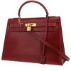 Sac à main Hermès  Kelly 32 cm en cuir box rouge H - 00pp thumbnail