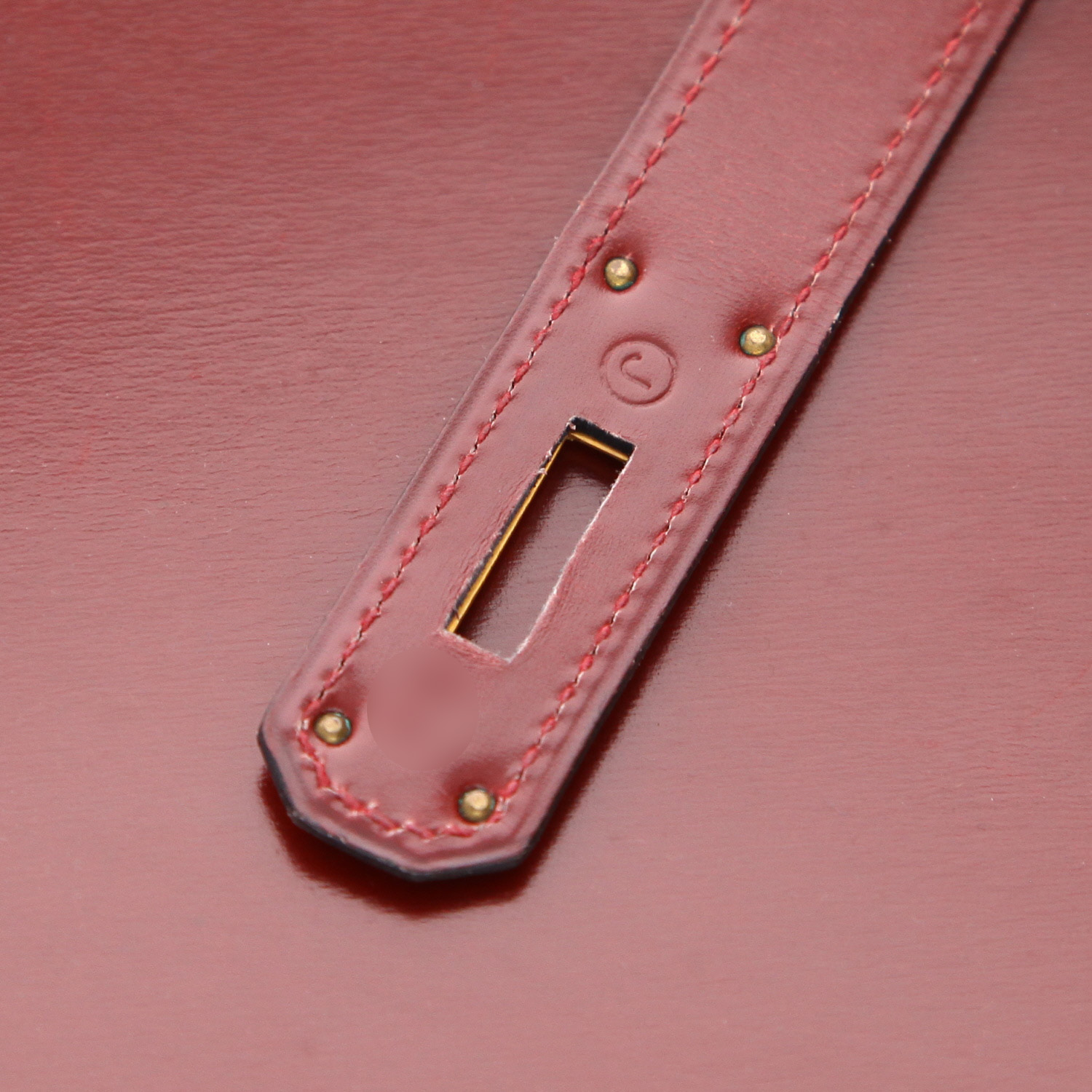 Borsa Hermès  Kelly 32 cm in pelle box rosso H - Detail D3