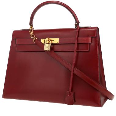 Hermès  Kelly 32 cm handbag  in red H box leather