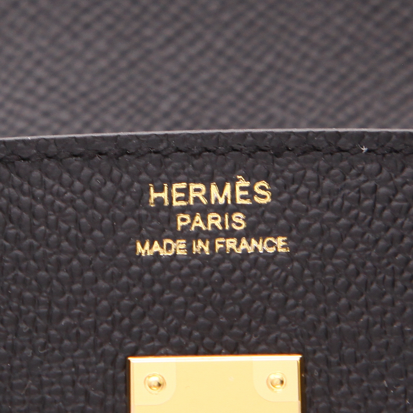 Borsa Hermès  Birkin 25 cm in pelle nera - Detail D2