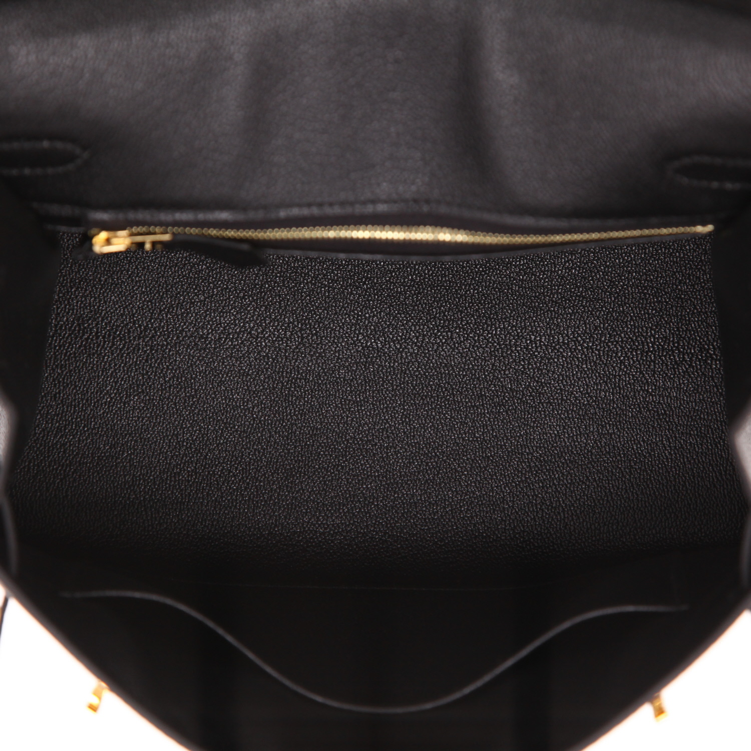 Sac à main Hermès  Birkin 25 cm en cuir noir - Detail D3