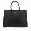 Bolso Cabás Prada   en cuero saffiano negro - 360 thumbnail