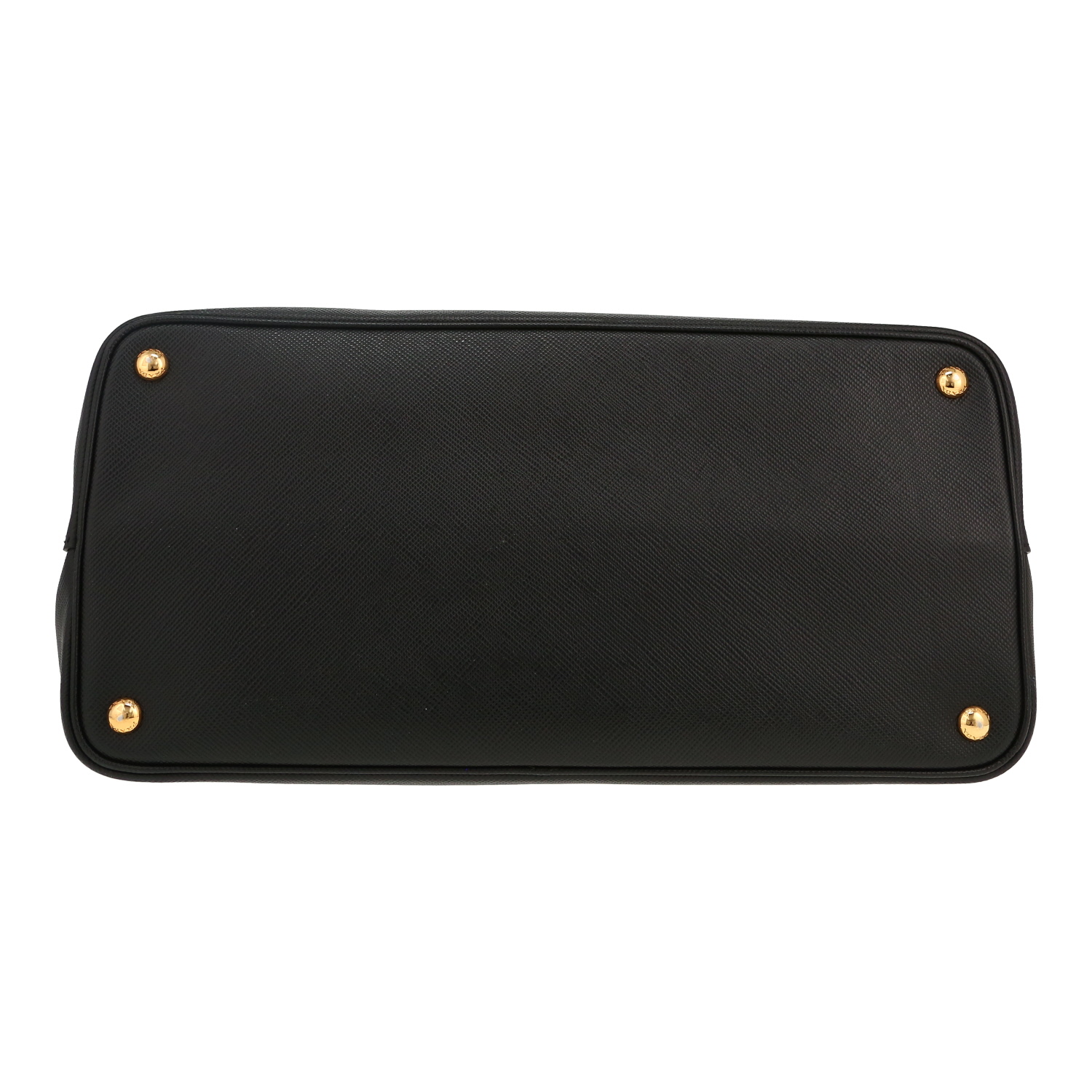 Sac cabas Prada  Double en cuir saffiano noir - Detail D1