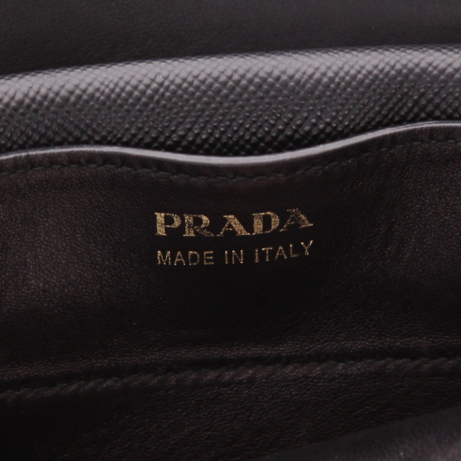 Sac cabas Prada  Double en cuir saffiano noir - Detail D2