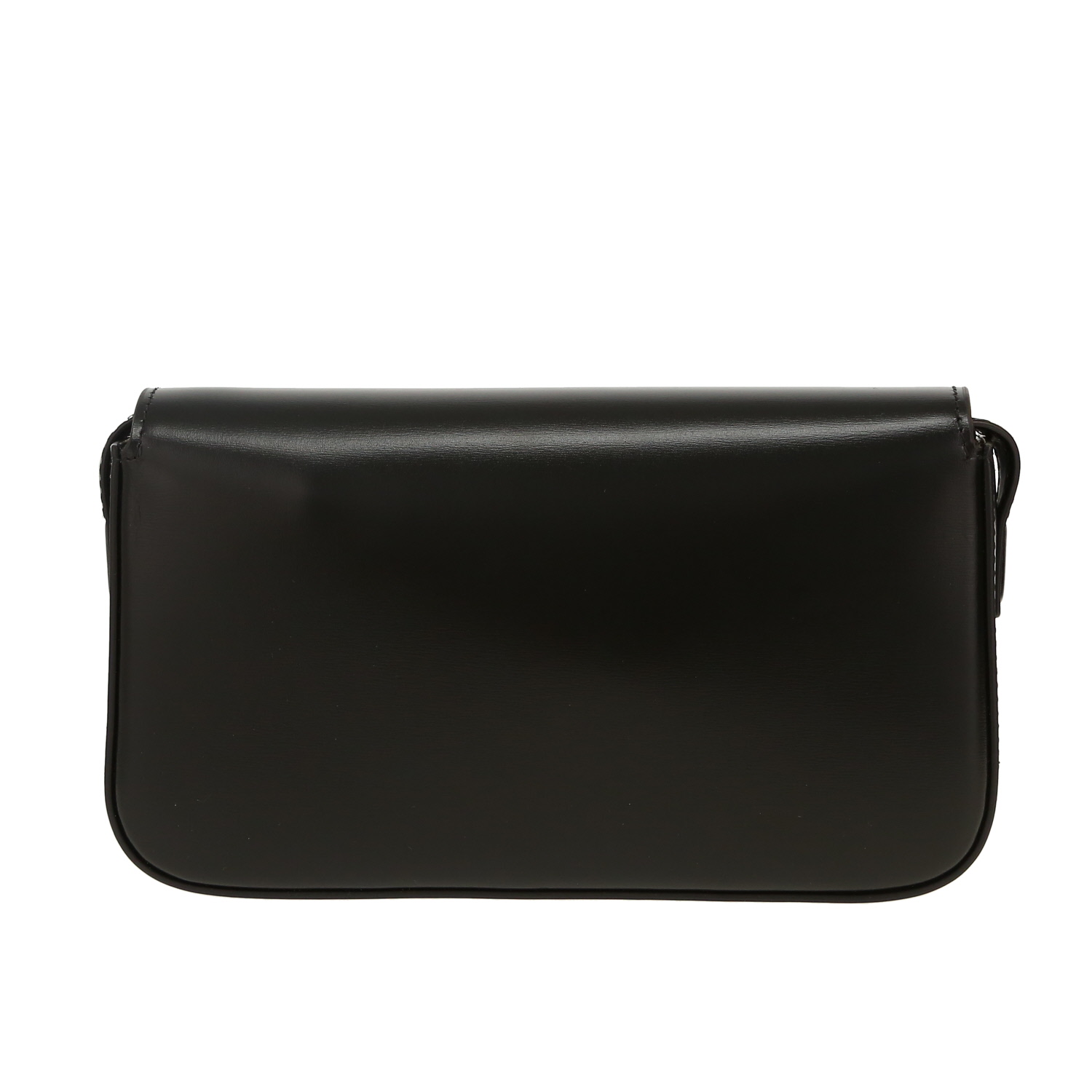 Celine  Claude handbag  in black leather - Detail D4
