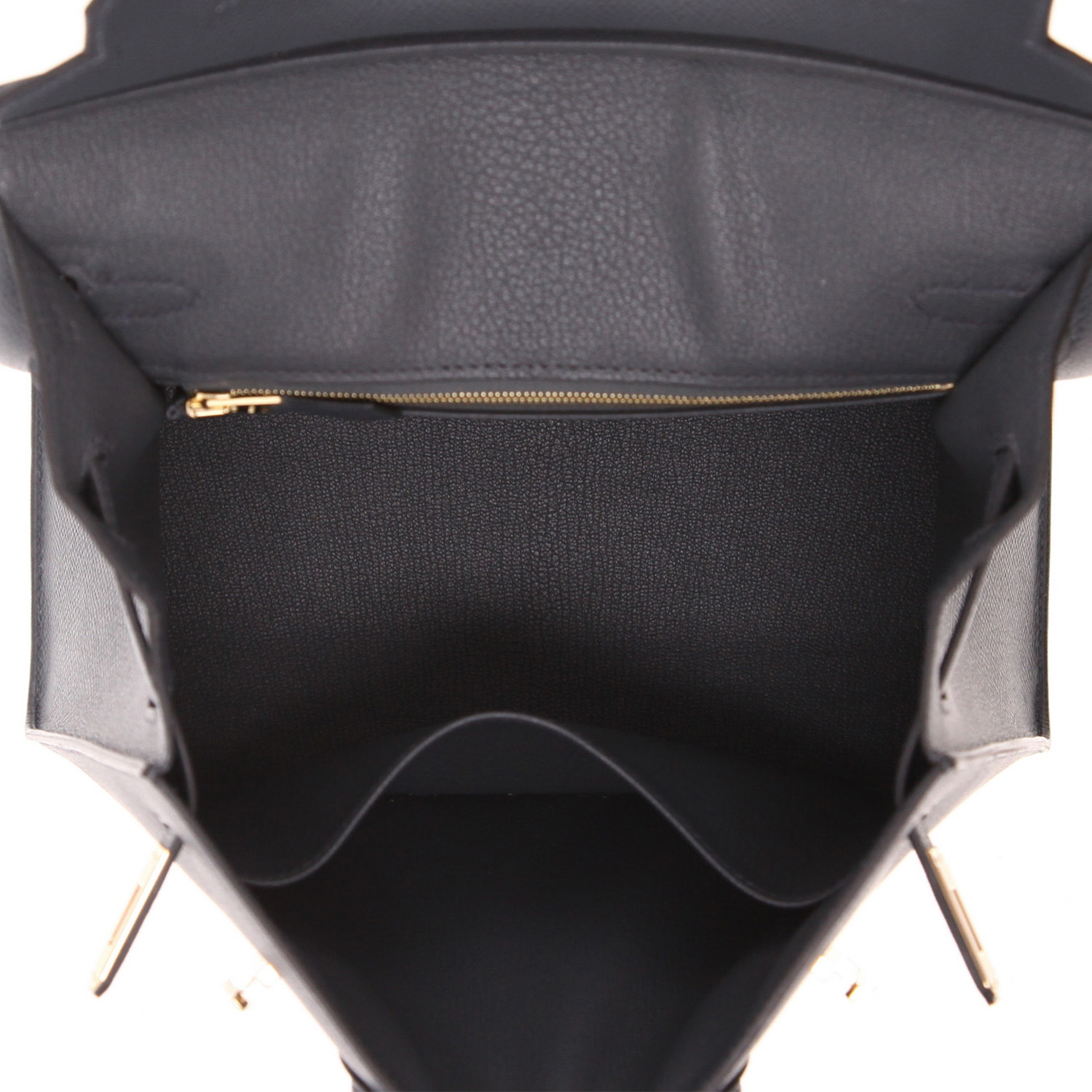 Hermès  Birkin 25 cm handbag  in Gris Misty epsom leather - Detail D3