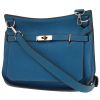 Bolso bandolera Hermès  Jypsiere 28 cm en cuero togo azul - 00pp thumbnail