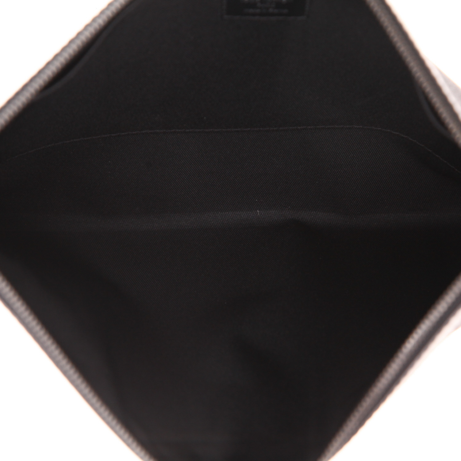 Pochette Louis Vuitton   in tela monogram grigio Graphite e pelle nera - Detail D3