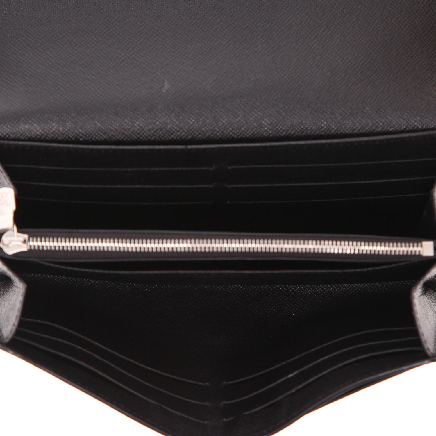 Billetera Louis Vuitton  Louise en cuero Epi negro - Detail D3