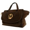 Gucci  Gucci Vintage handbag  in brown Veau velours - 00pp thumbnail