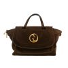 Gucci  Gucci Vintage handbag  in brown Veau velours - 360 thumbnail