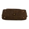 Gucci  Gucci Vintage handbag  in brown Veau velours - Detail D1 thumbnail