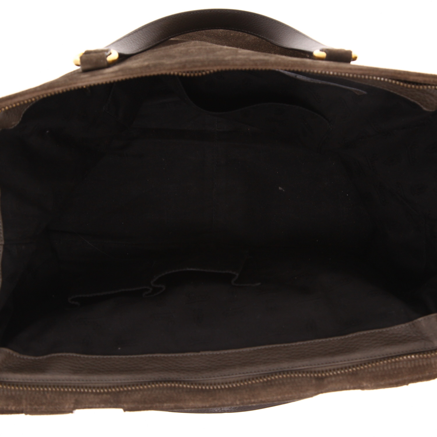 Bolso de mano Gucci  Gucci Vintage en Veau velours marrón - Detail D3