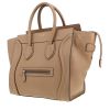 Bolso de mano Celine  Luggage Mini en cuero beige - 00pp thumbnail