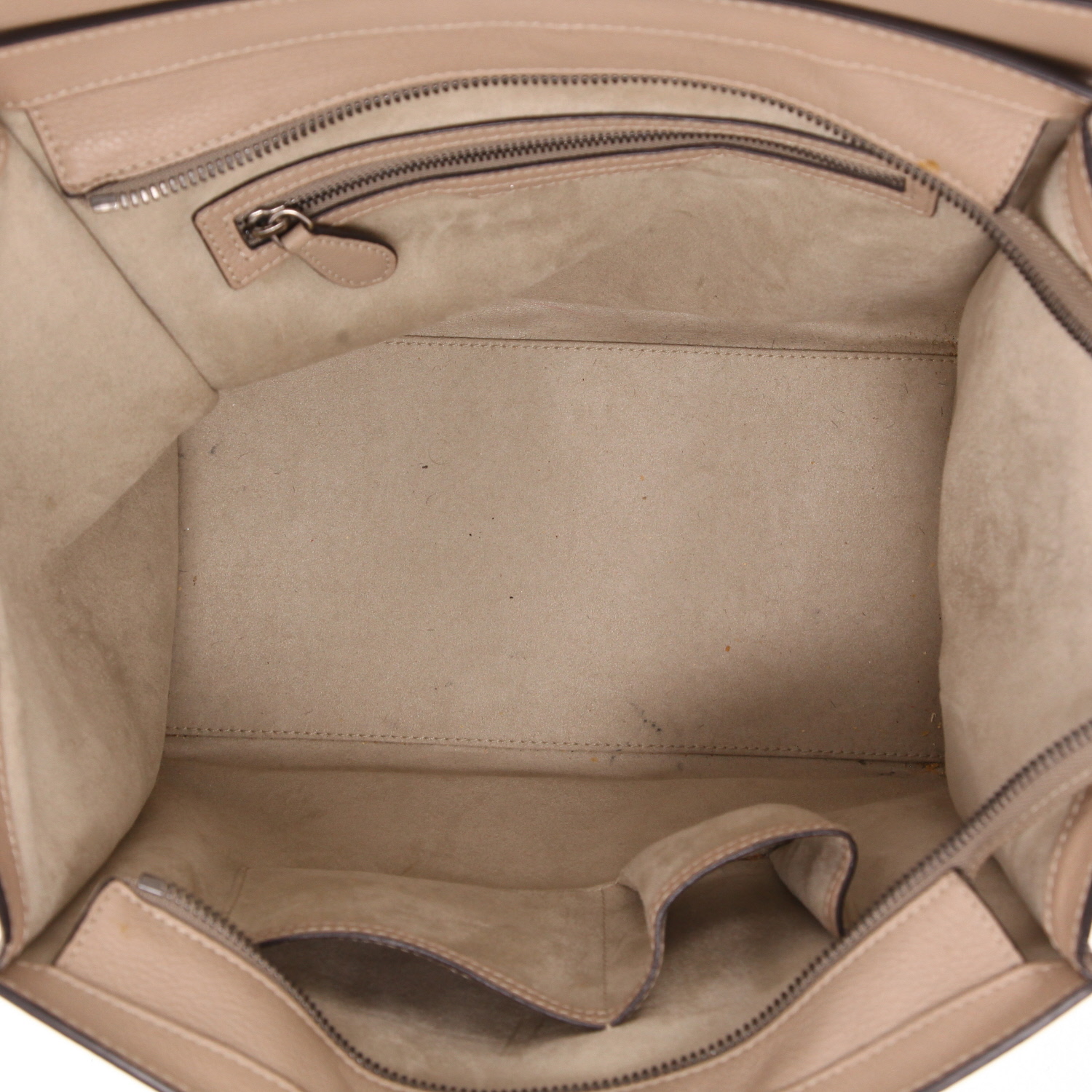 Borsa Celine  Luggage Mini in pelle beige - Detail D3