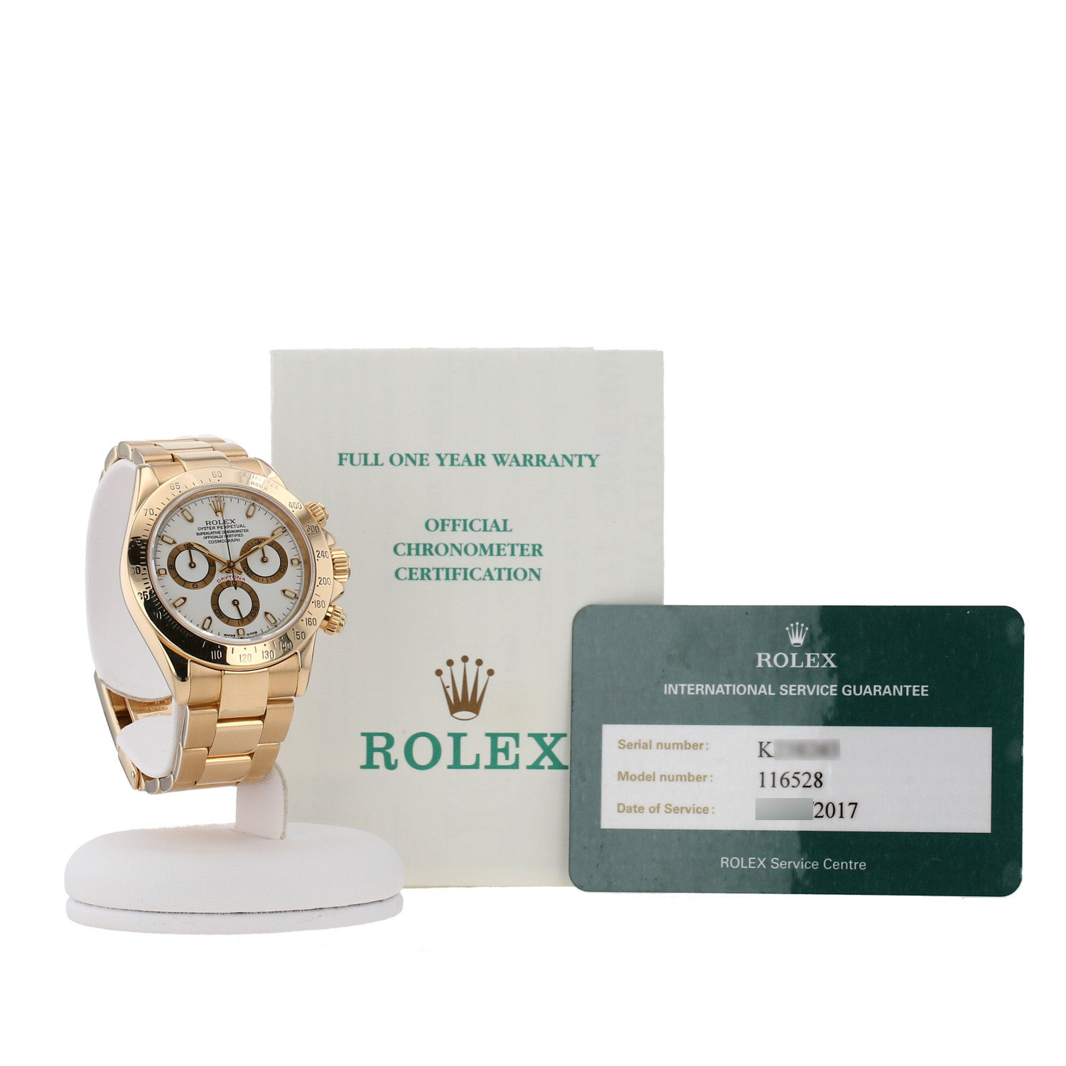 Montre Rolex Daytona Automatique en or jaune Ref: Rolex - 116528  Vers 2001