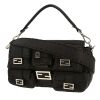 Bolso de mano Fendi  Multipocket Baguette en cuero granulado negro - 00pp thumbnail