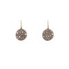 Paire de boucles d'oreilles Pomellato Sabbia en or rose et diamants bruns - 00pp thumbnail