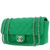 Bolso de mano Chanel  Timeless en lona acolchada verde - 00pp thumbnail