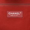 Chanel  Deauville shopping bag  in pink canvas  and burgundy leather - Detail D2 thumbnail