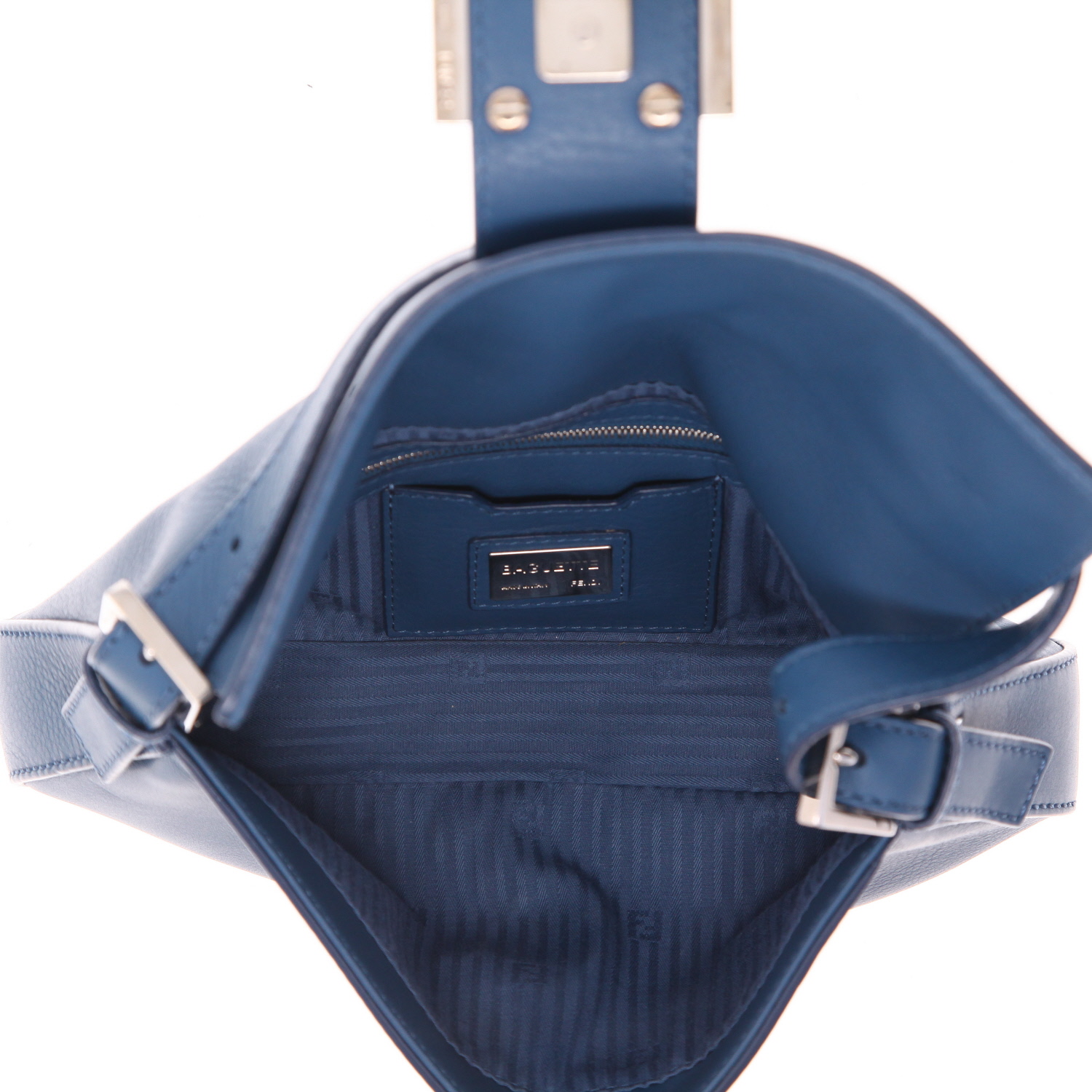 Borsa Fendi  Baguette in pelle blu - Detail D3