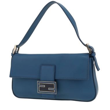 Bolso de mano Fendi  Baguette en cuero azul
