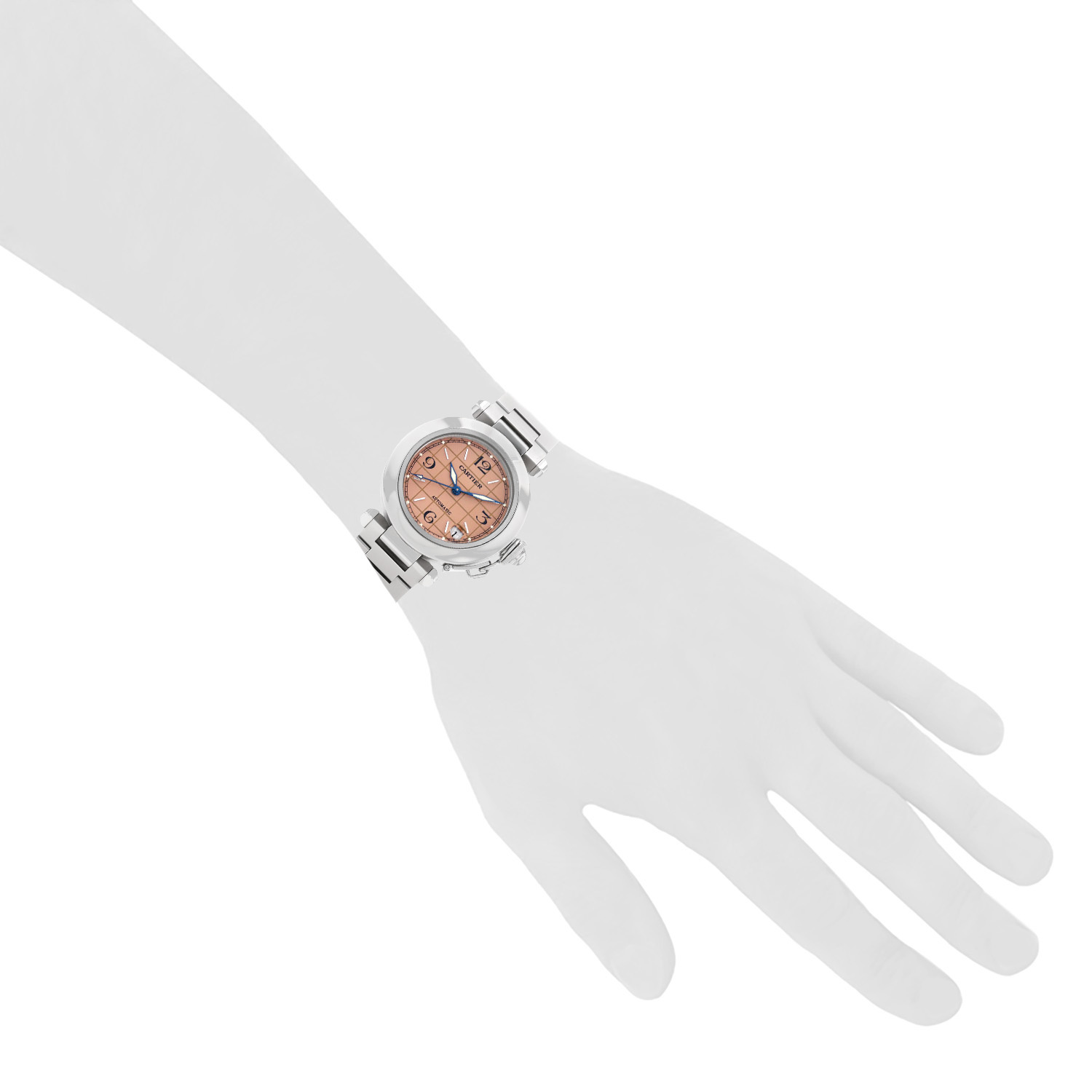 Cartier Pasha  in stainless steel Ref: Cartier - 2324  Circa 1998 - Detail D1