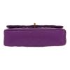 Chanel  Timeless Classic handbag  in purple quilted grained leather - Detail D1 thumbnail