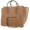 Sac à main Celine  Phantom en cuir taupe et suédine marron - 00pp thumbnail