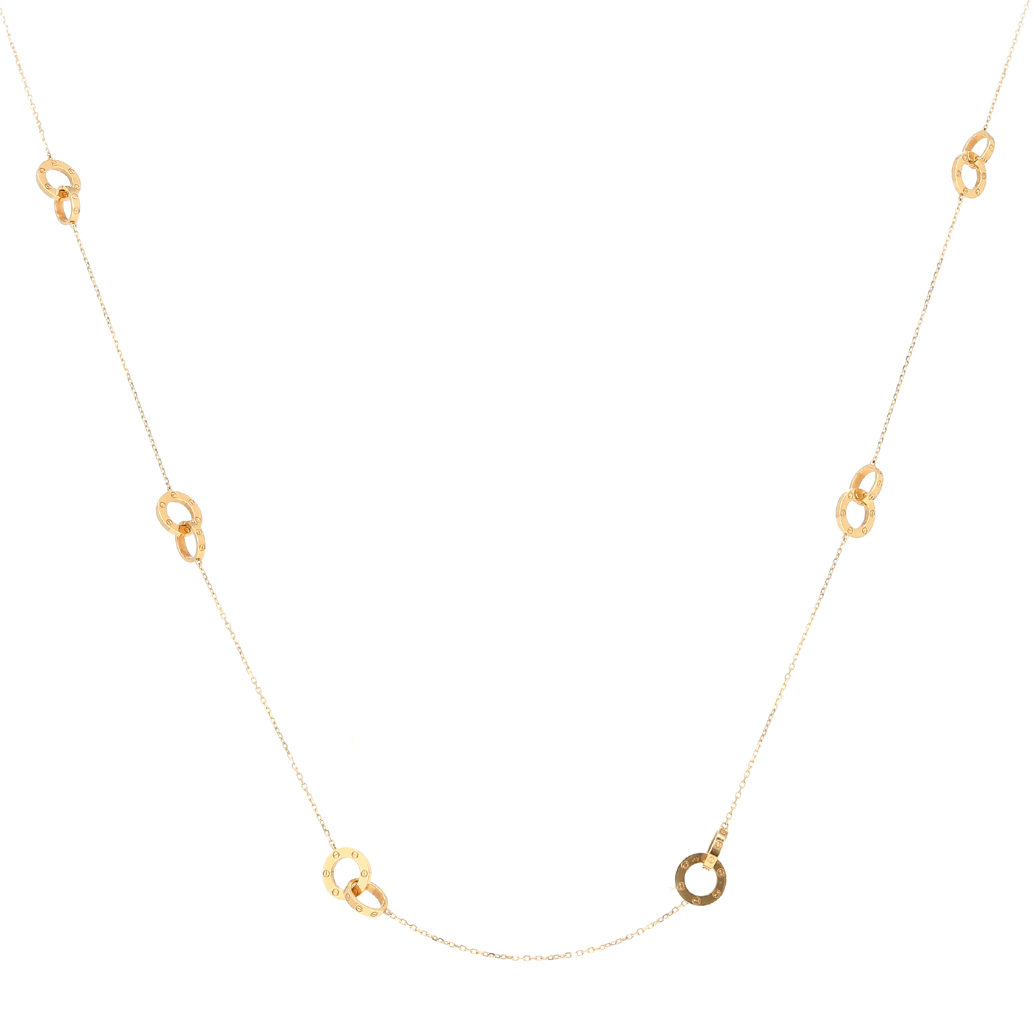 Sautoir Cartier Love en or jaune - Detail D2