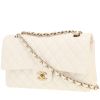 Chanel  Timeless Classic handbag  in white quilted grained leather - 00pp thumbnail