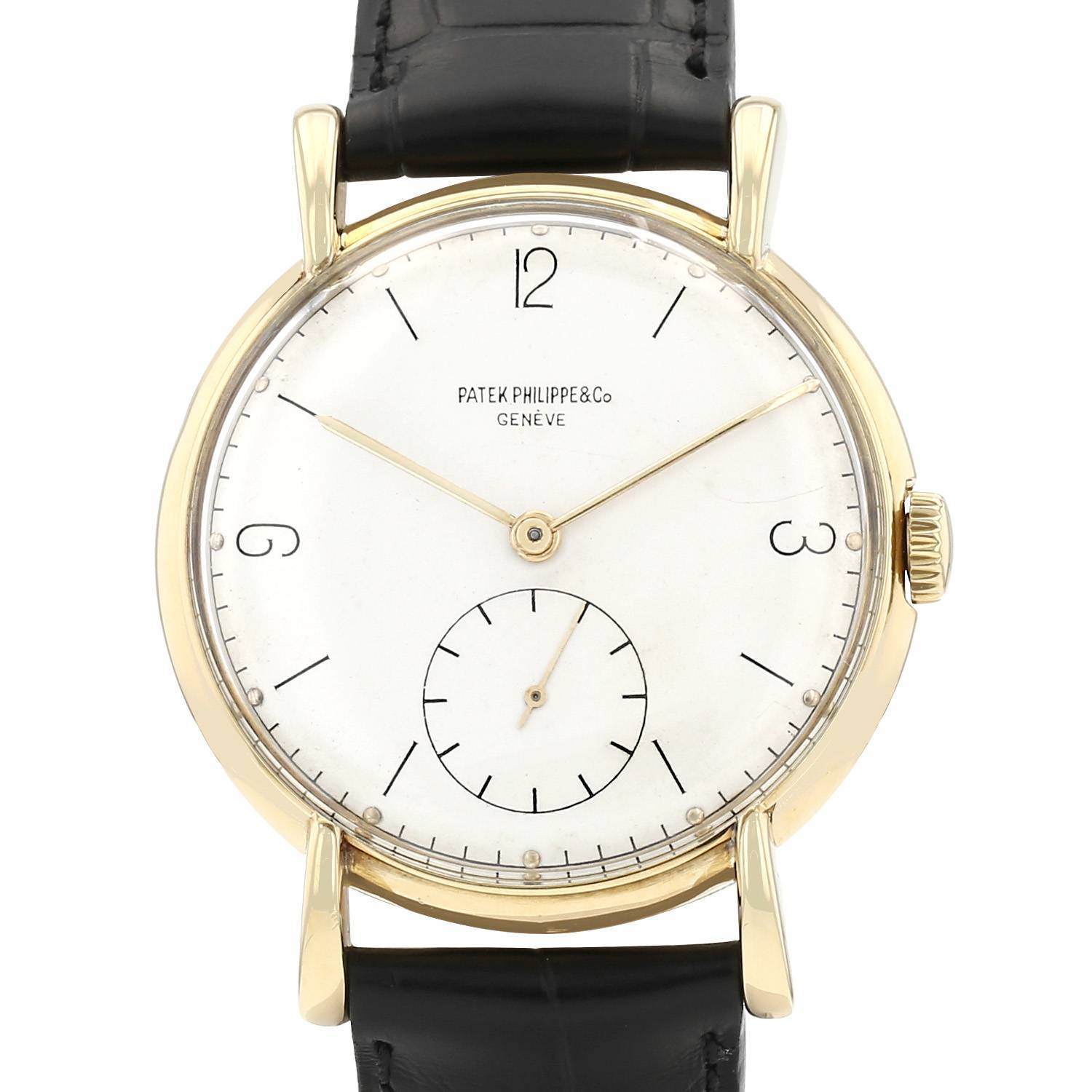 Montre Patek Philippe Calatrava Ref: 1543 en or jaune Vers 1940