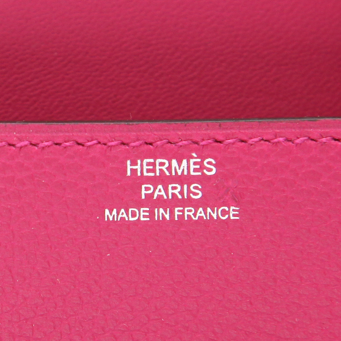 Portafogli Hermès  2002 in pelle Evergrain porpora - Detail D2