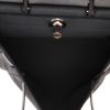 Hermès  Herbag bag worn on the shoulder or carried in the hand  in black canvas  and black leather - Detail D3 thumbnail