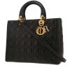 Borsa Dior  Lady Dior modello grande  in pelle cannage nera - 00pp thumbnail