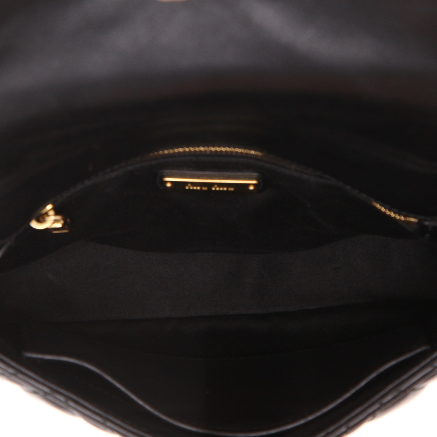 Sac bandoulière Miu Miu   en cuir noir - Detail D3
