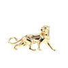 Broche Cartier Panthère en or jaune, émeraudes et onyx - 360 thumbnail