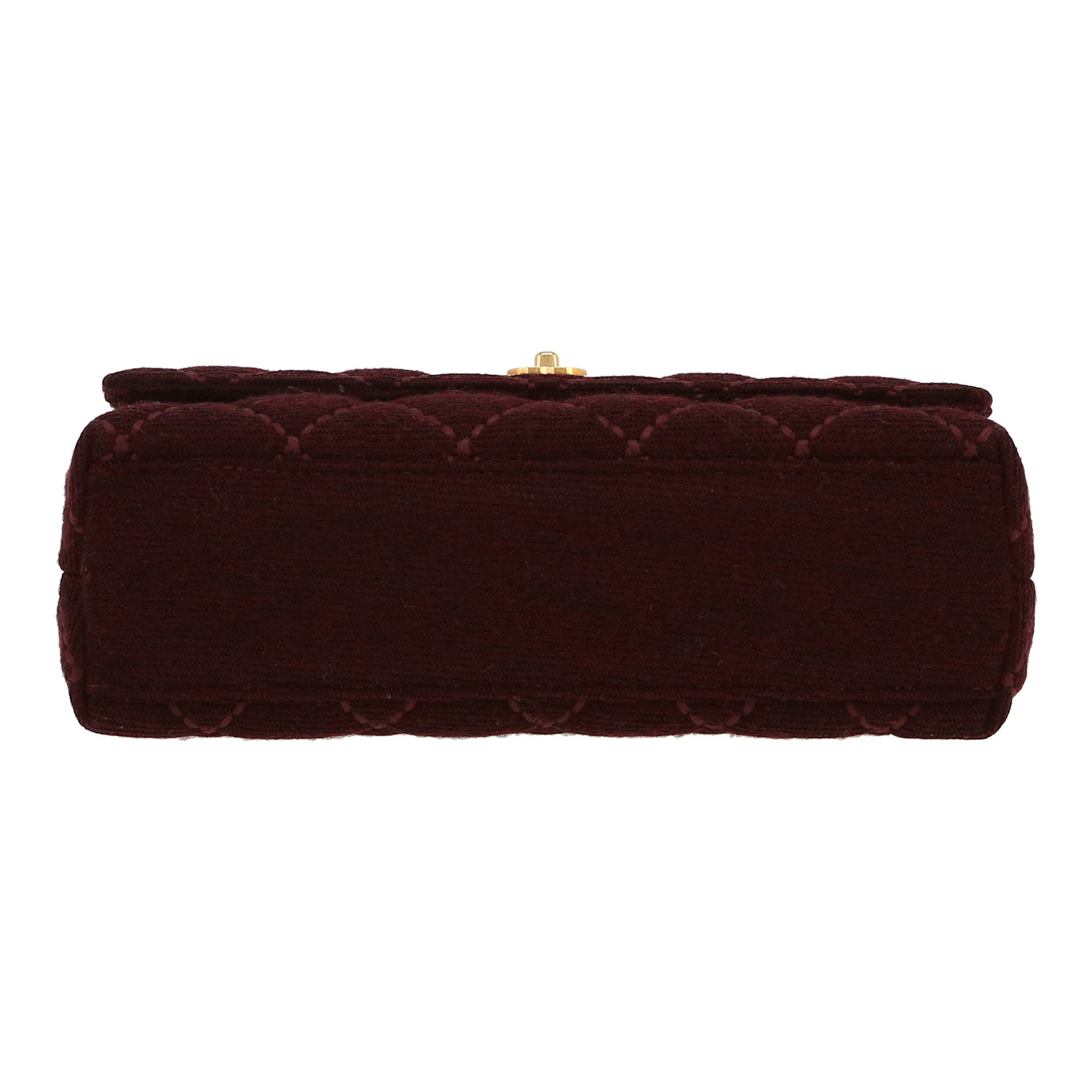 Chanel   handbag  in burgundy canvas - Detail D1