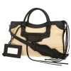 Bolso de mano Balenciaga  City en lona y beige y cuero negro - 00pp thumbnail