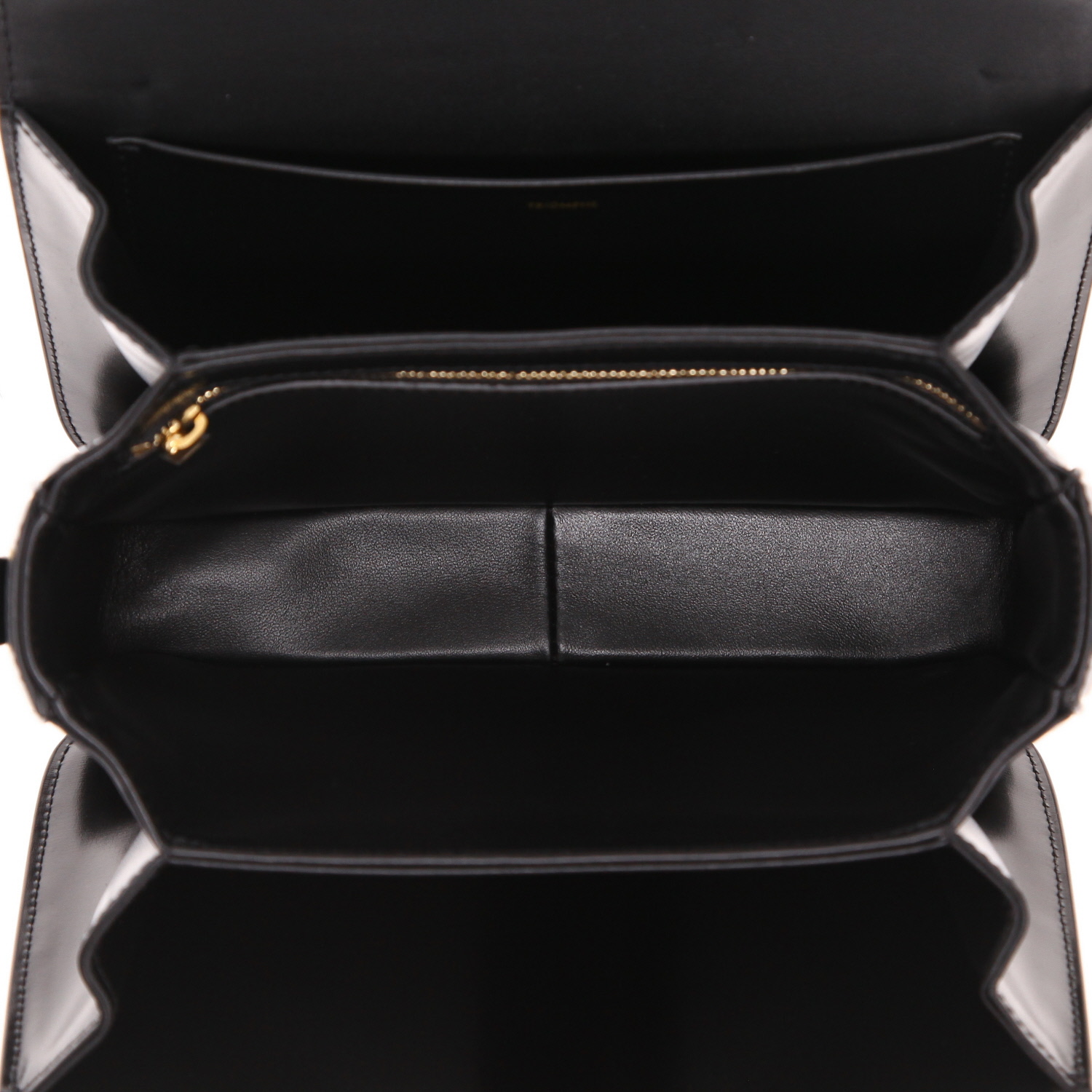 Borsa a tracolla Celine  Triomphe in pelle nera - Detail D3