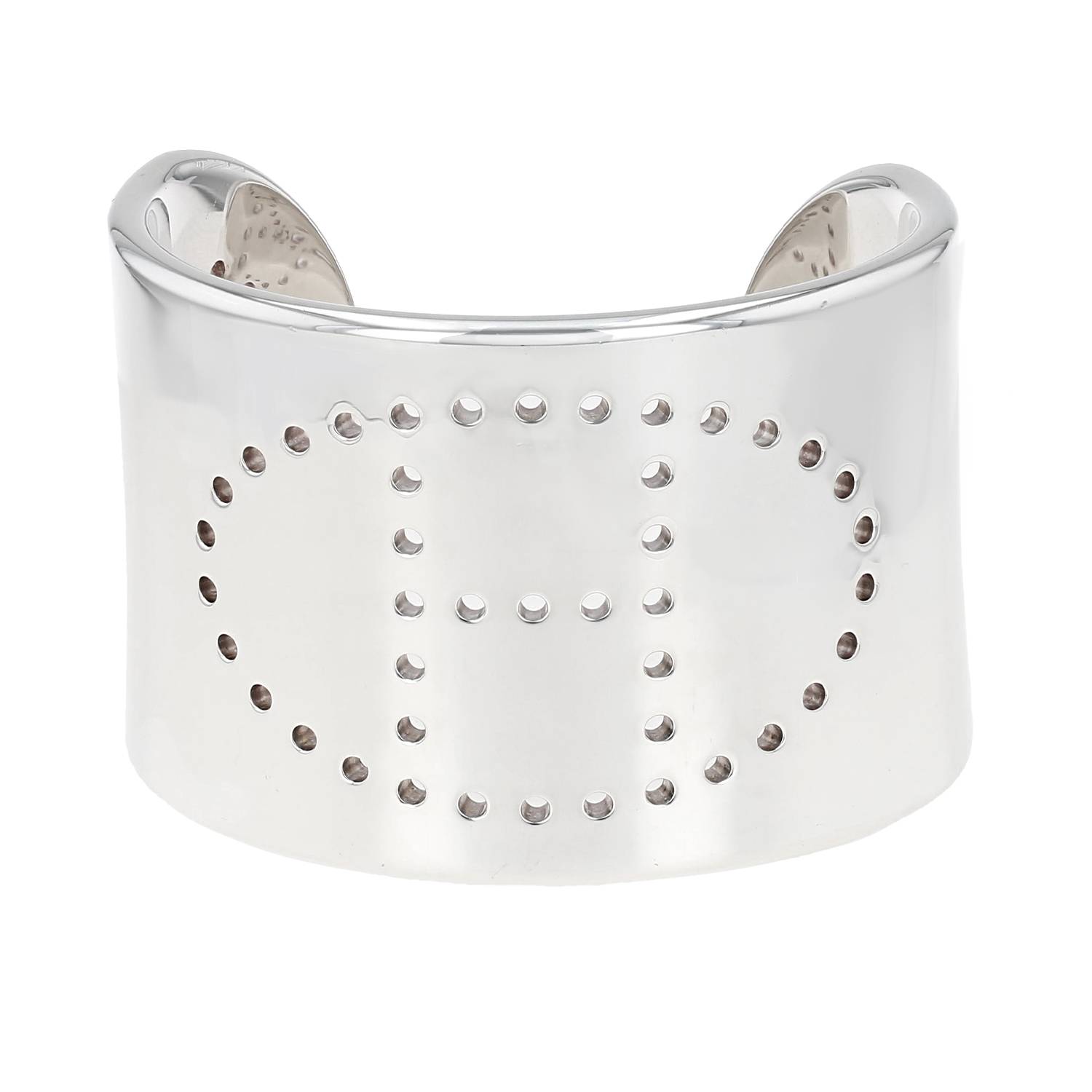 Hermès Eclipse cuff bracelet in silver