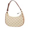 Sac à main Celine  Ava moyen modèle  en toile Triomphe beige et cuir marron - 00pp thumbnail