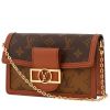 Bolso bandolera Louis Vuitton  Dauphine mini  en lona Monogram marrón y cuero marrón - 00pp thumbnail