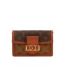 Borsa a tracolla Louis Vuitton  Dauphine mini  in tela monogram marrone e pelle marrone - 360 thumbnail