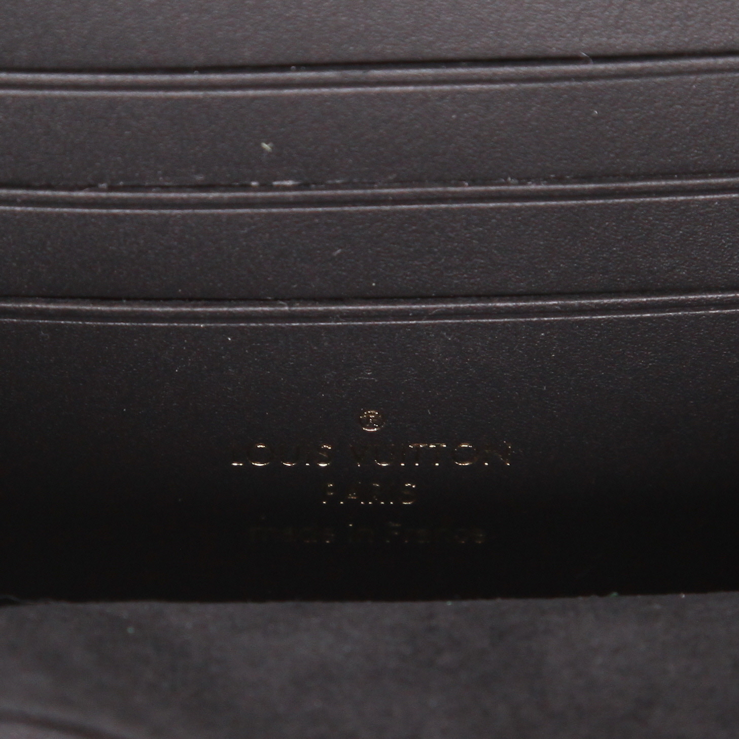 Borsa a tracolla Louis Vuitton  Dauphine mini  in tela monogram marrone e pelle marrone - Detail D3