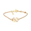 Fred Baie des Anges bracelet in yellow gold, pearl and diamonds - 00pp thumbnail