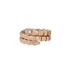 Anello Bulgari Serpenti Viper in oro rosa e diamanti - 00pp thumbnail